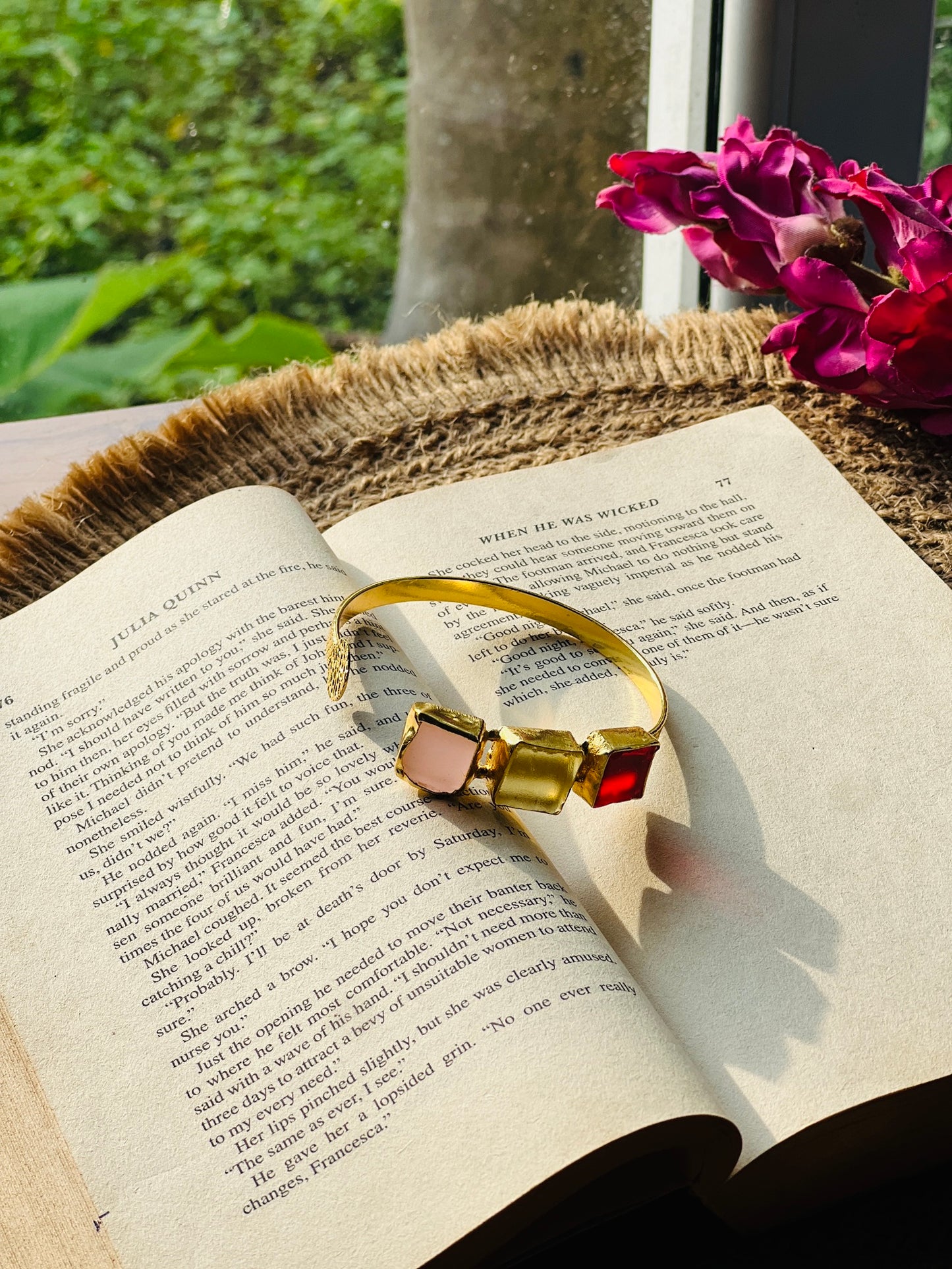 Aurora Trio Stone Bangle