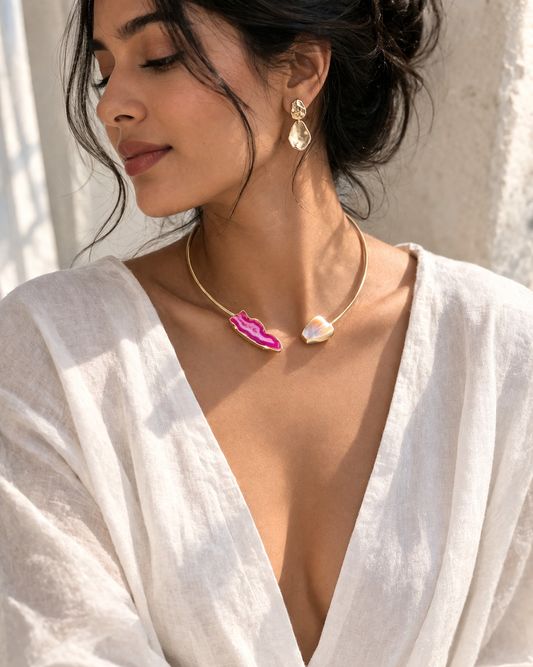 Dual Stone Aura Choker