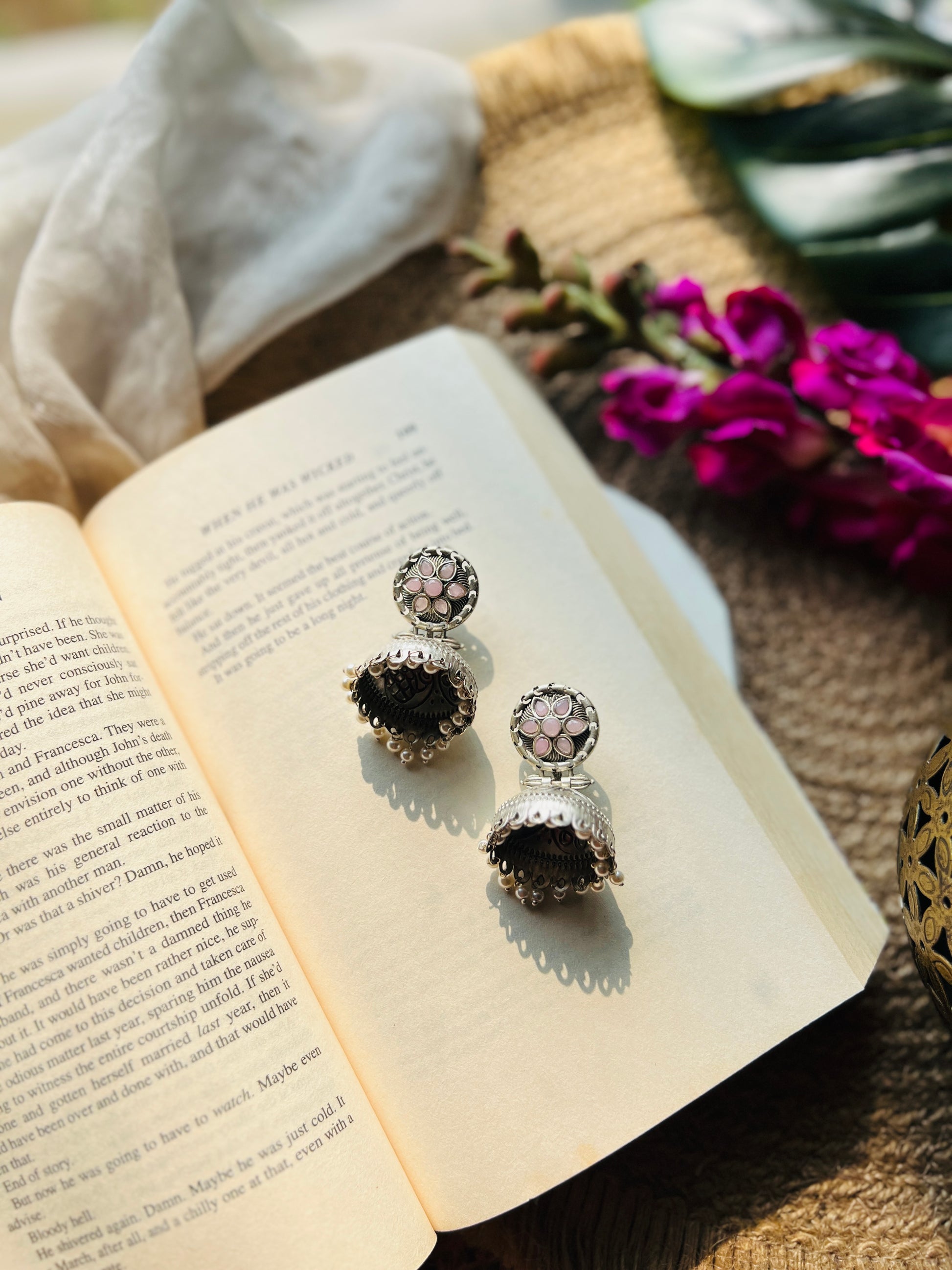 Phoolraahi Jhumka - Earrings