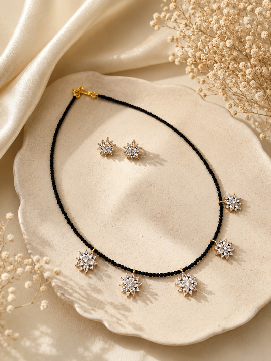 Noir Celeste Charm Necklace Set