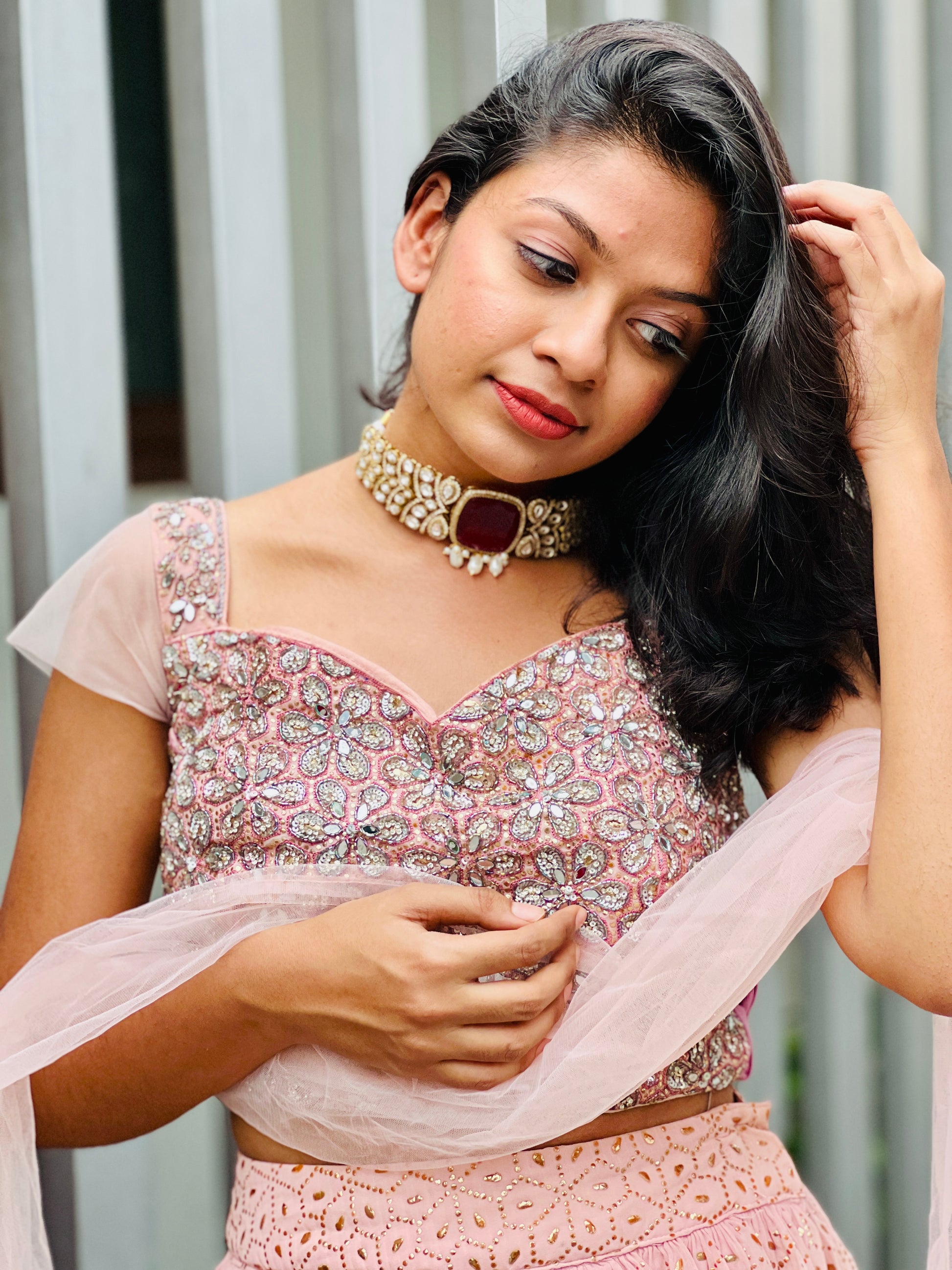 MOISHEE MOISSANITE STONE CHOKER - Neckpiece