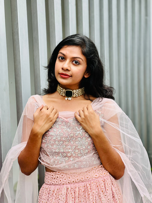 MOISHEE MOISSANITE STONE CHOKER - Neckpiece