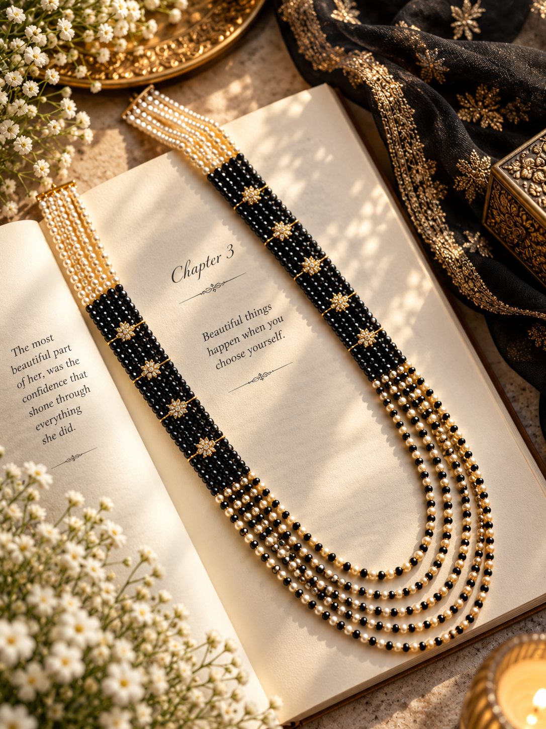 Swarovski Pearl Layer Necklace