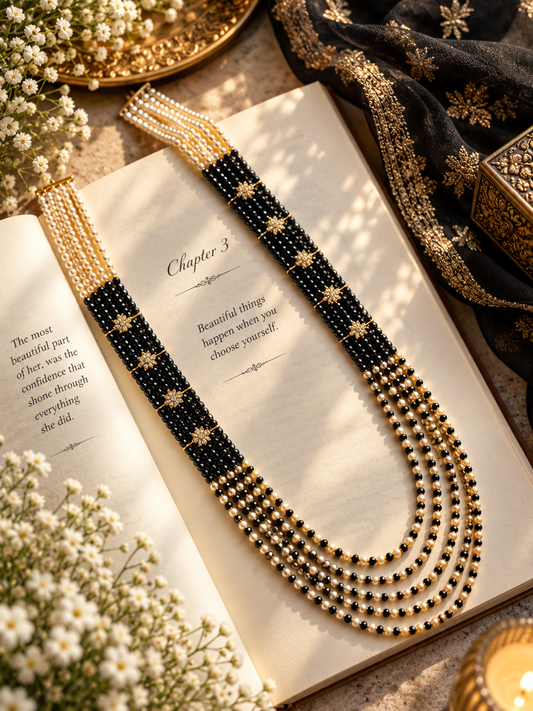 Swarovski Pearl Layer Necklace
