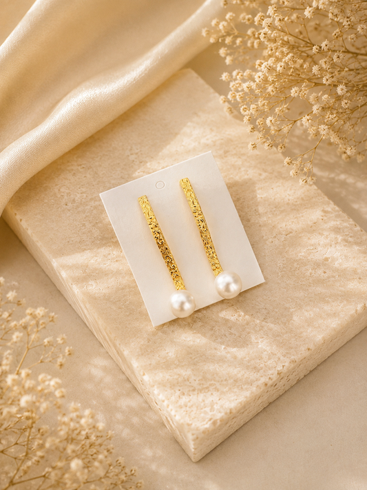 Seraphine Pearl Line Earrings