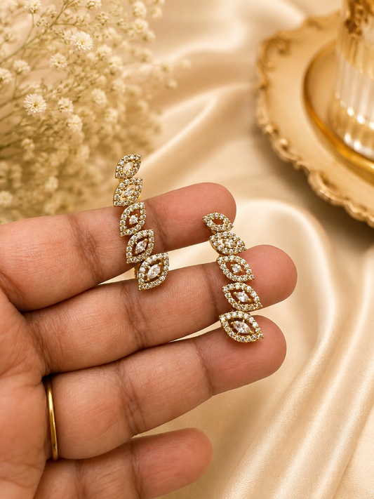 Elara Crystal Ear Cuff