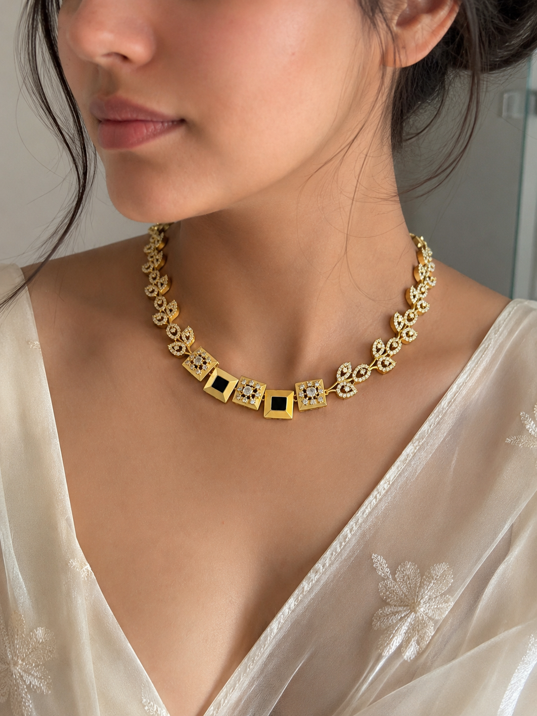 Golden Ivy Charm Necklace