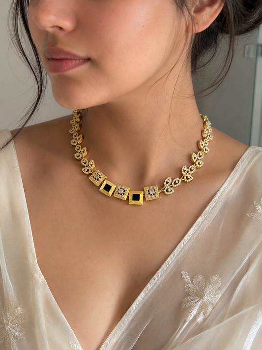 Golden Ivy Charm Necklace
