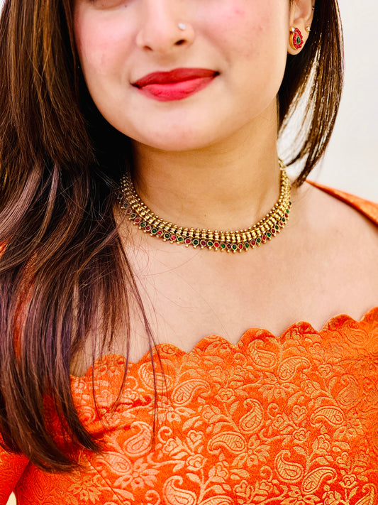 Navaratna Temple Choker