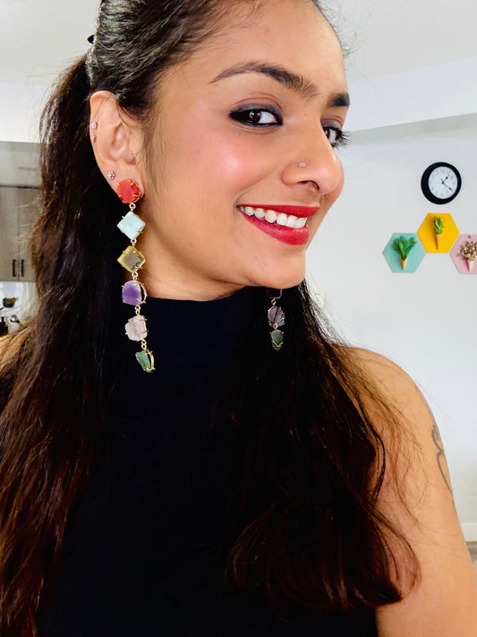 RAW STONE DELIGHT - Earrings