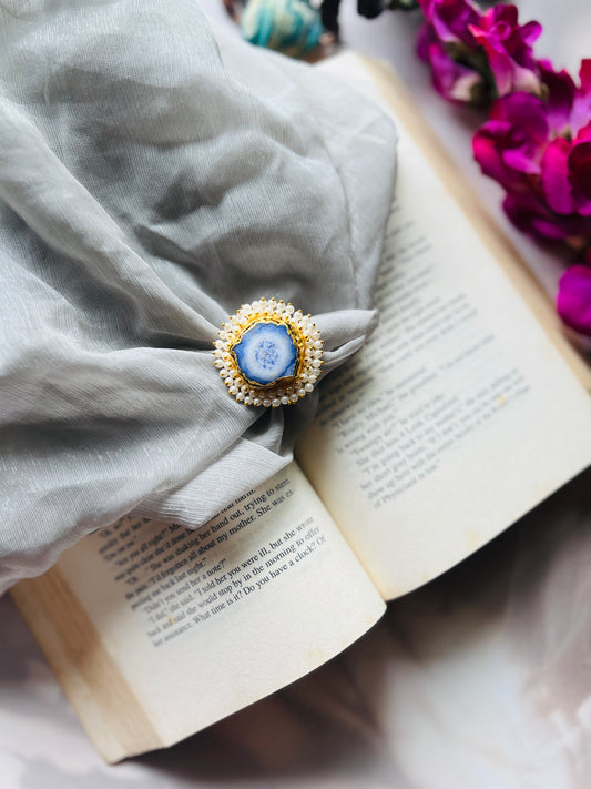 Pearl Glow Natural Stone Ring
