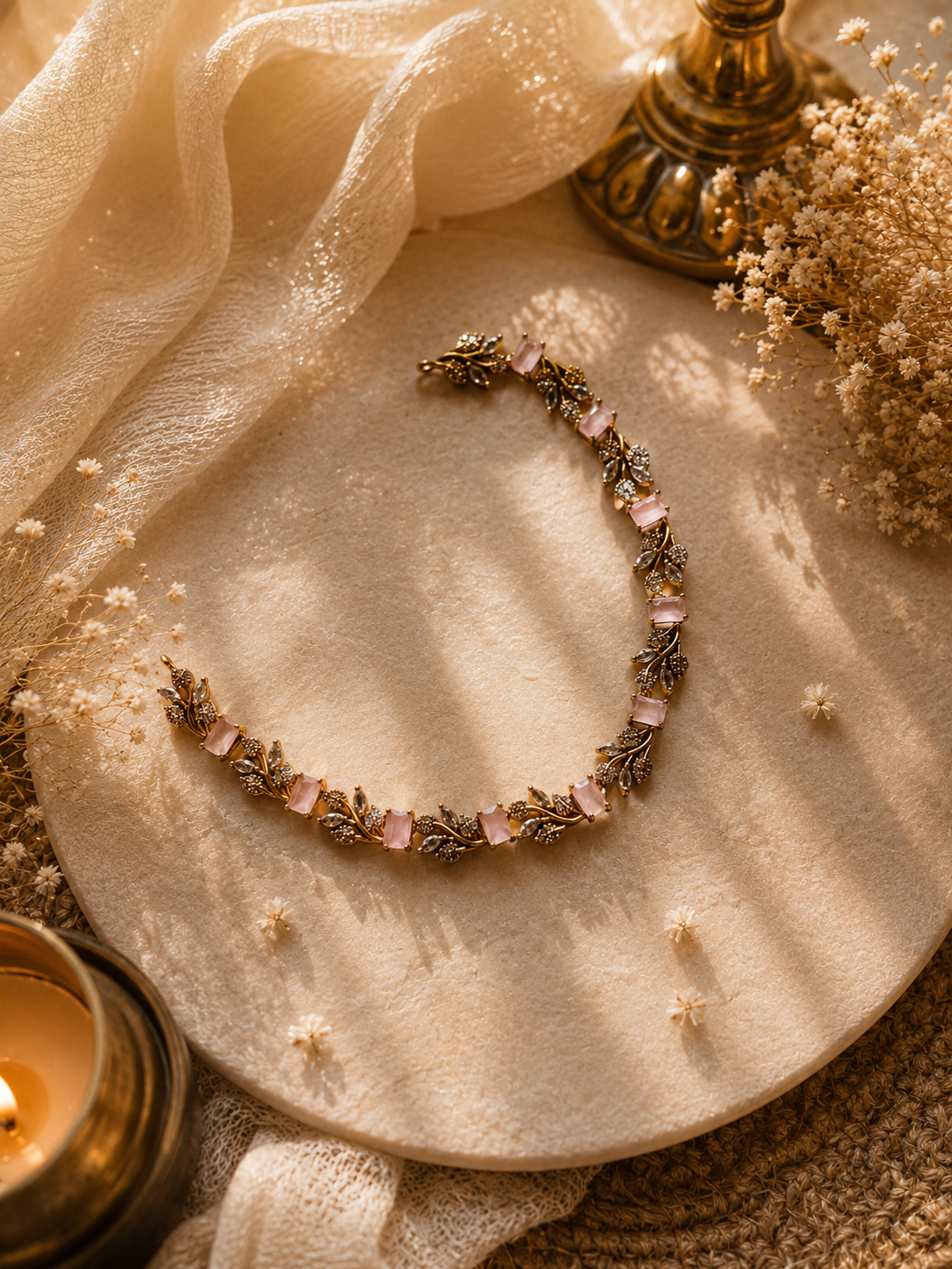 Rosé Vine Necklace
