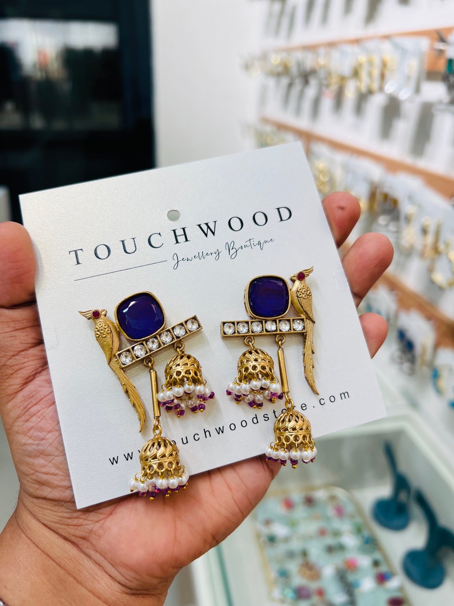 Mayura Jhumka Drops
