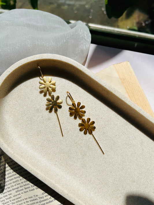 Twin Bloom Ear Cuff