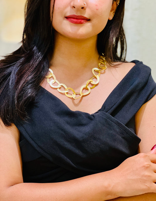 Aurelia Link Statement Necklace