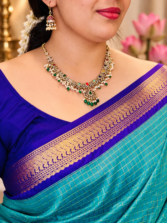 Emerald Royale Multicolour Necklace Set
