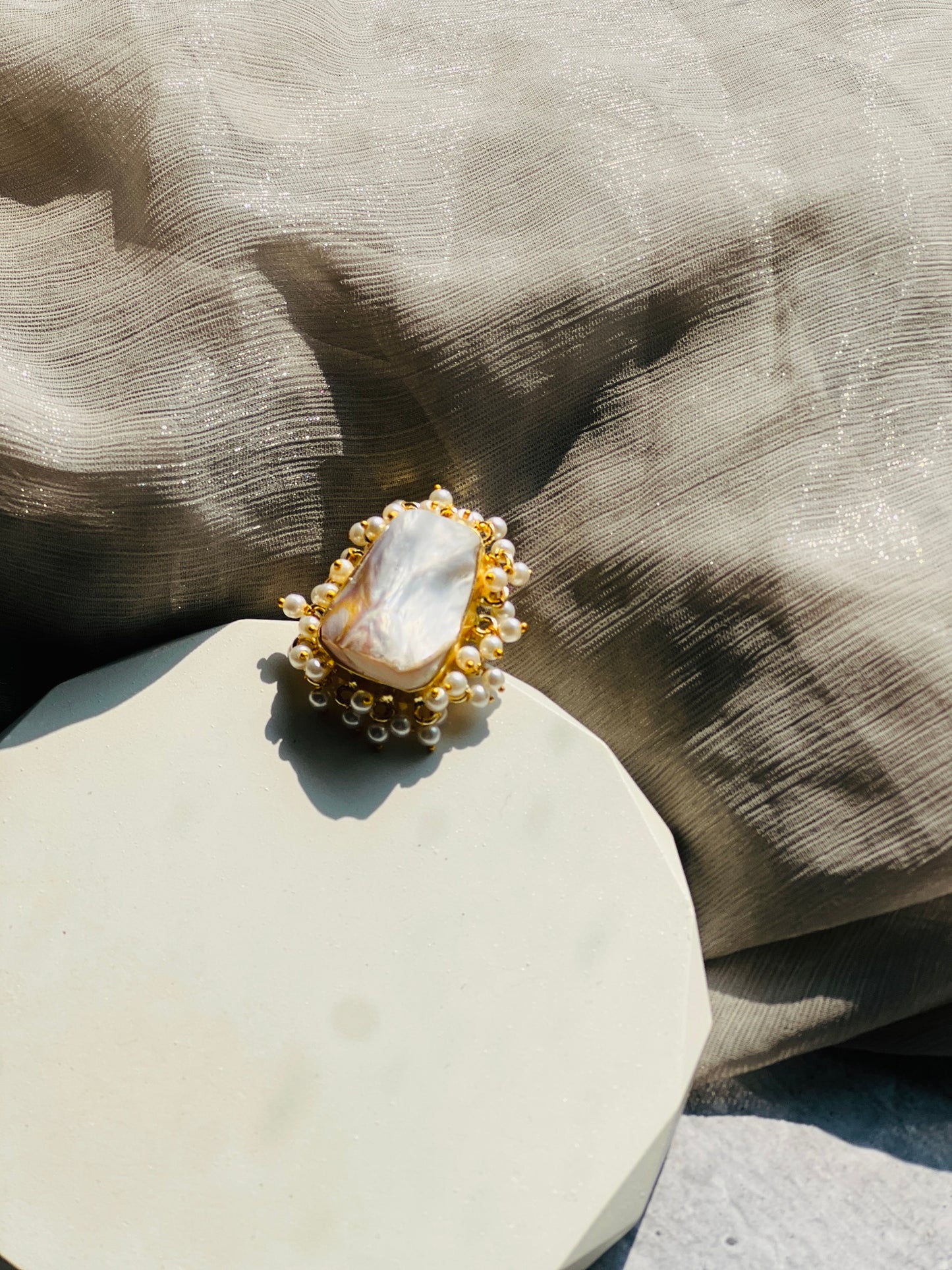 Aarini Baroque Statement Ring