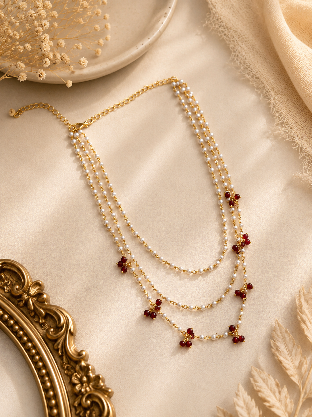 Trinity Pearl Necklace