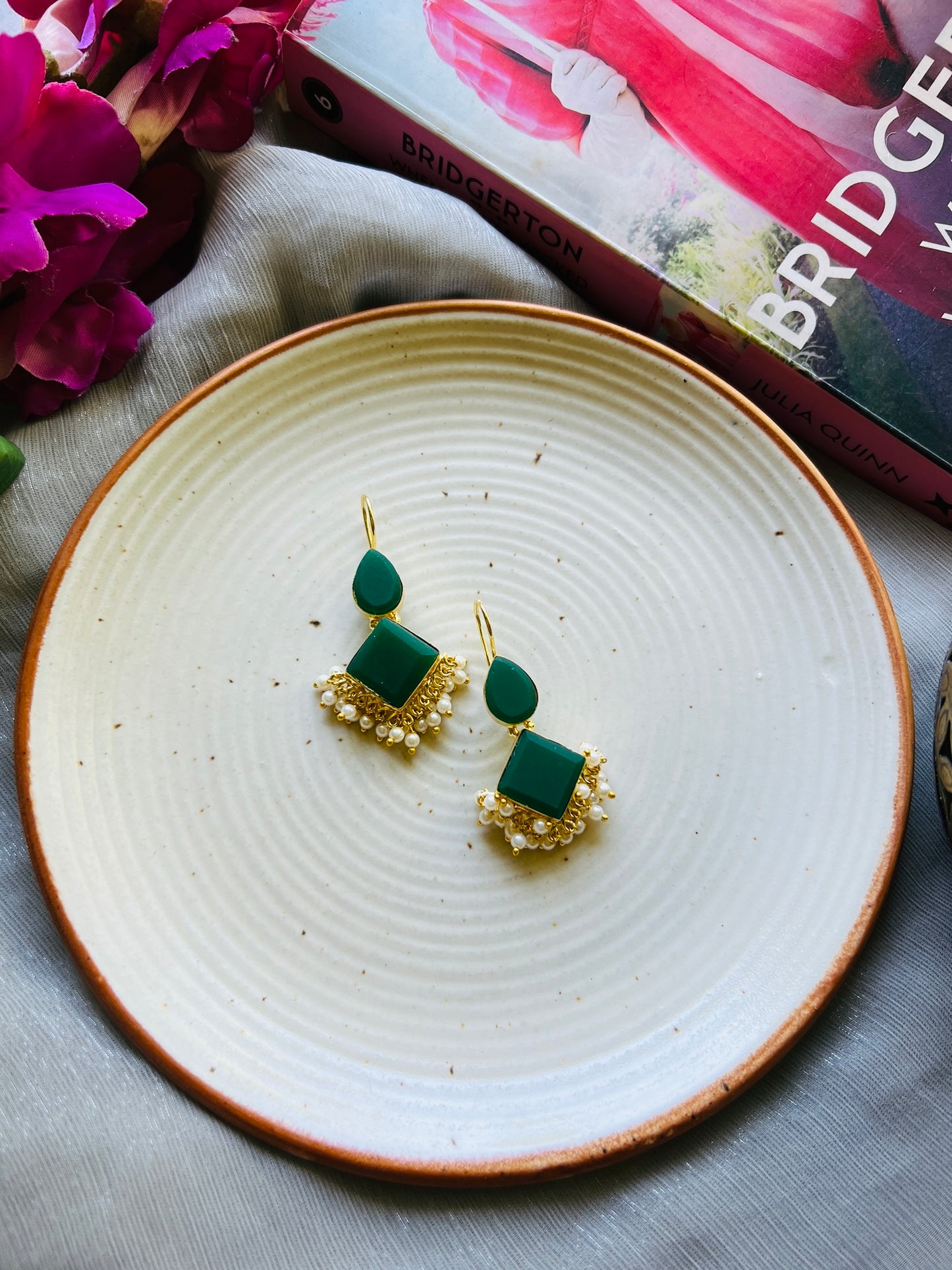 Luna Drape Hoop Earrings