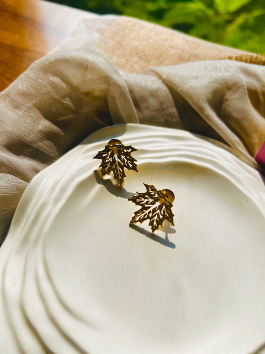 Autumn Leaf Studs - Earrings