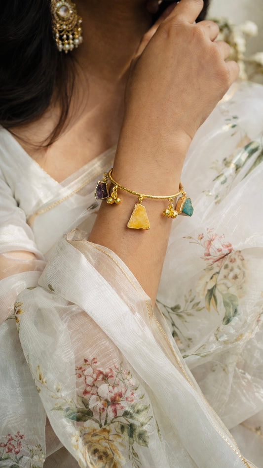 Aurelia Charm Hoop Bangle