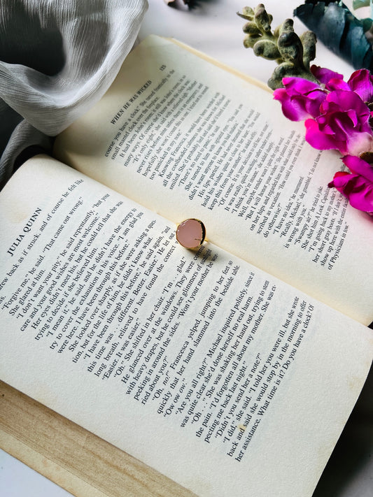 Golden Aura Stone Ring