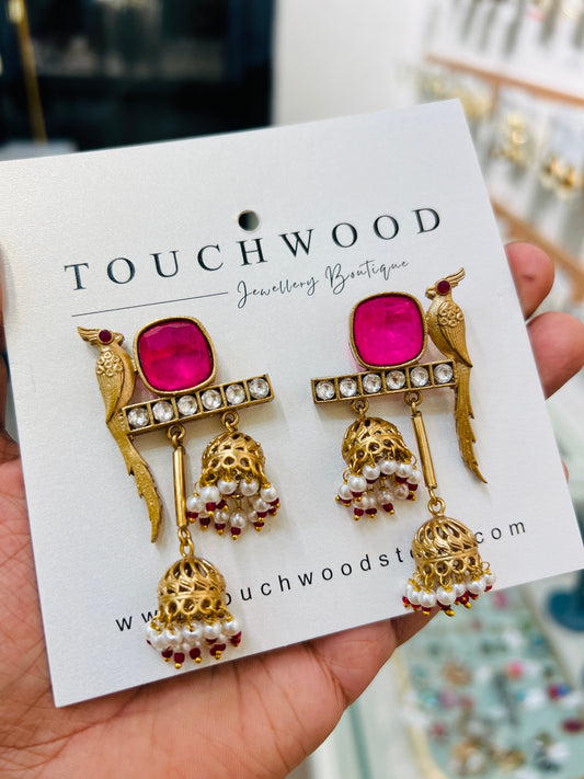 Mayura Jhumka Drops
