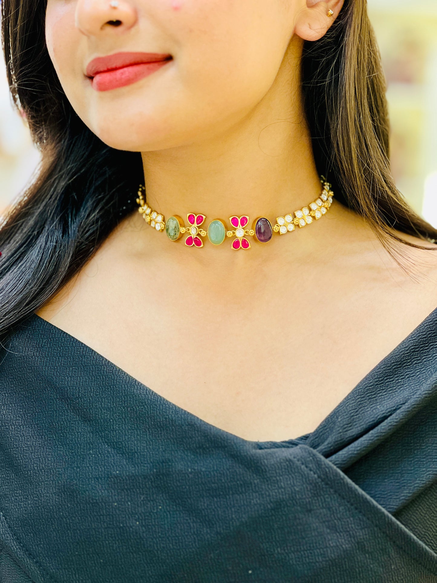 Rosé Monarch Choker