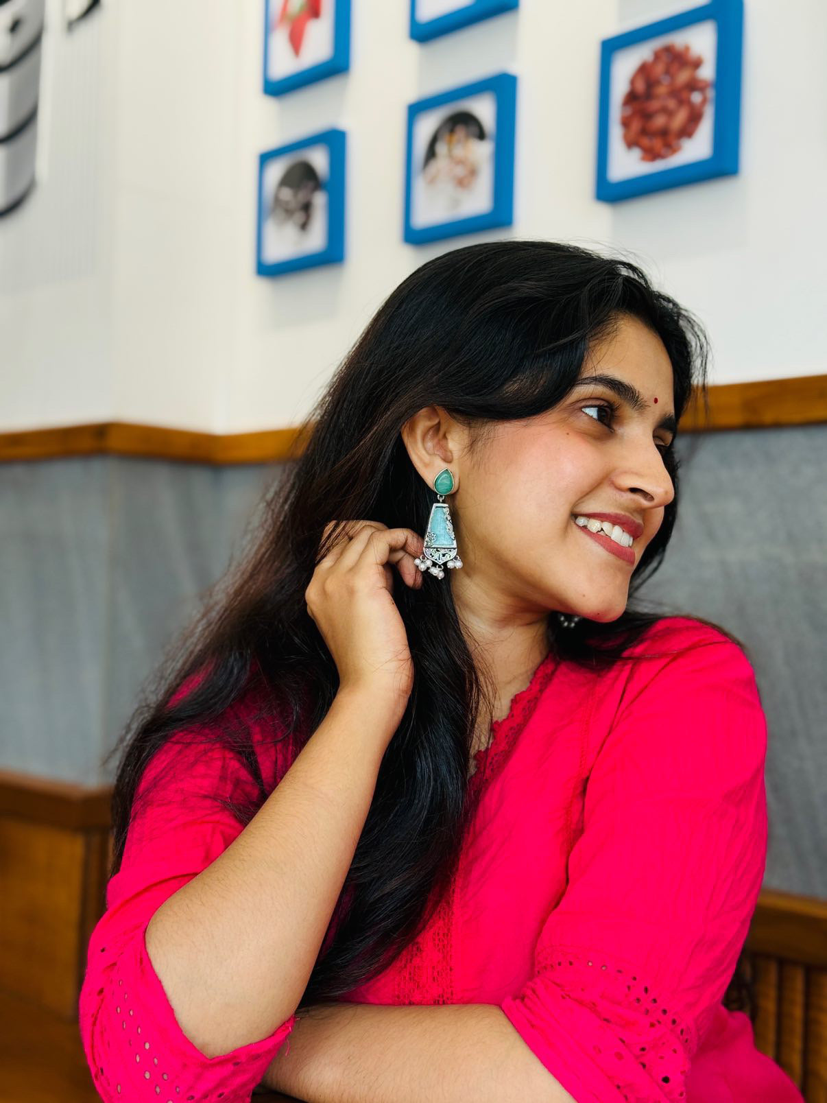 Chandrika Stone Earrings - Earrings