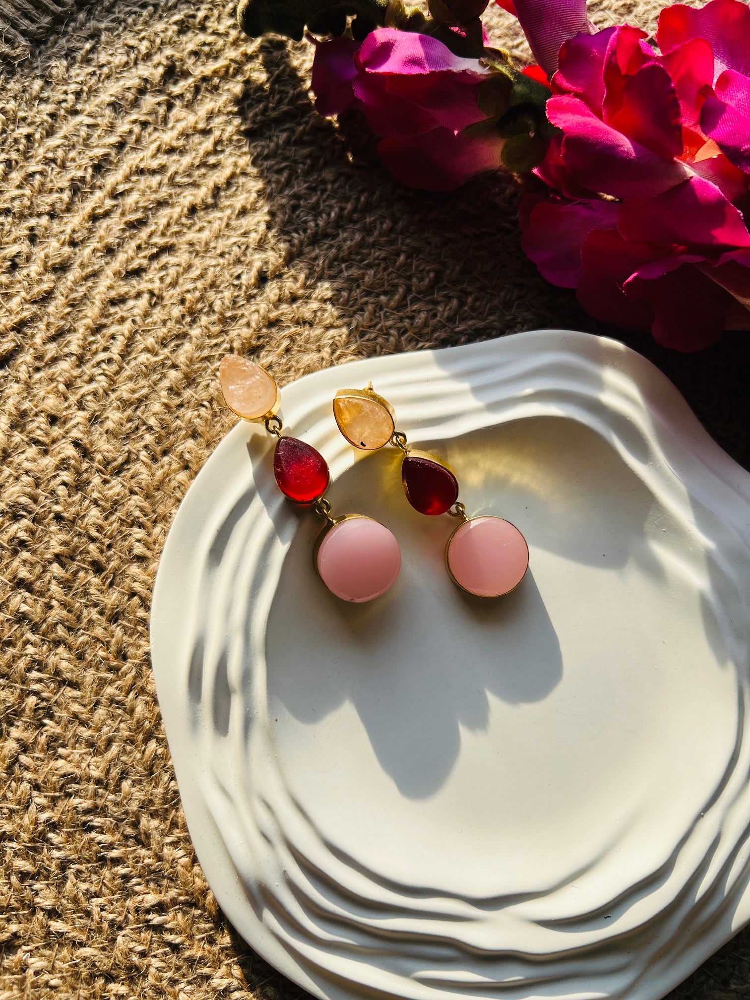 Trinity Raw Drops - Earrings