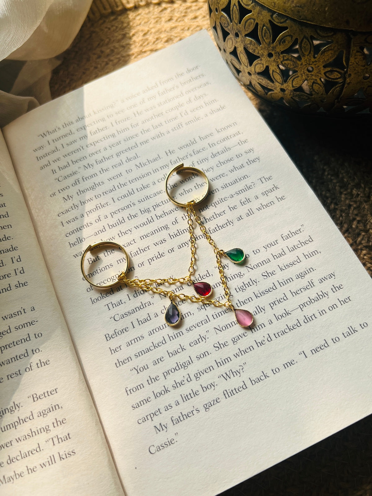Mira Multicolour Charm Adjustable Ring