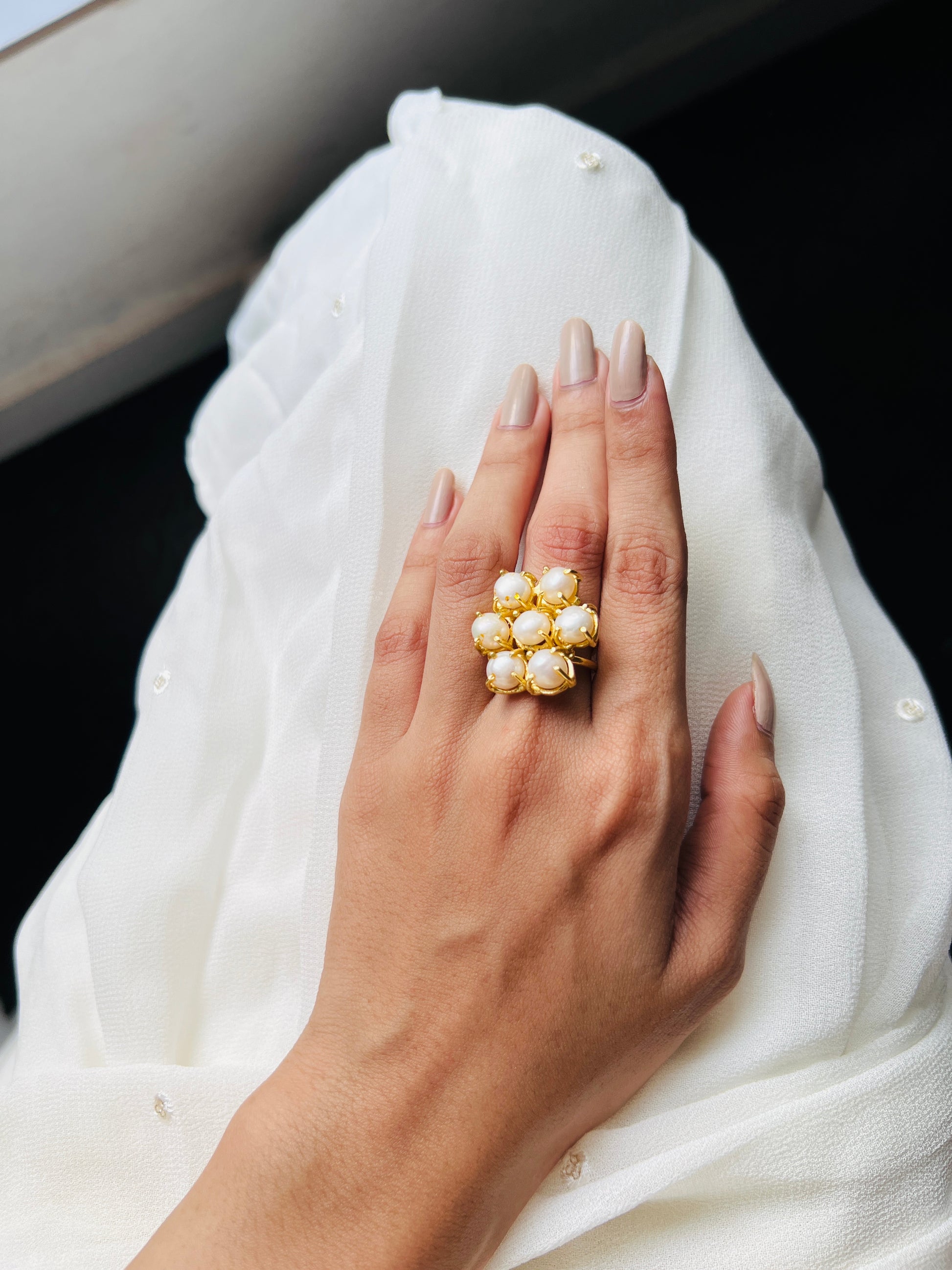 Elegant Pearl Ring - rings