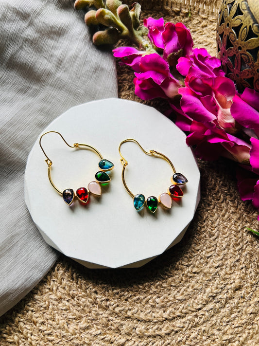 Sparkle Loop Earrings - Earrings