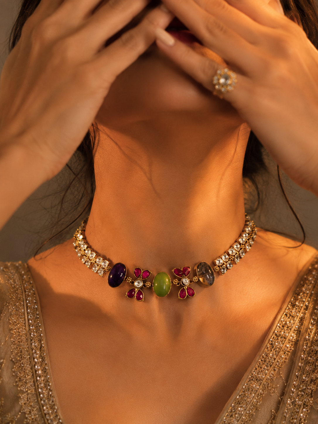 Rosé Monarch Choker