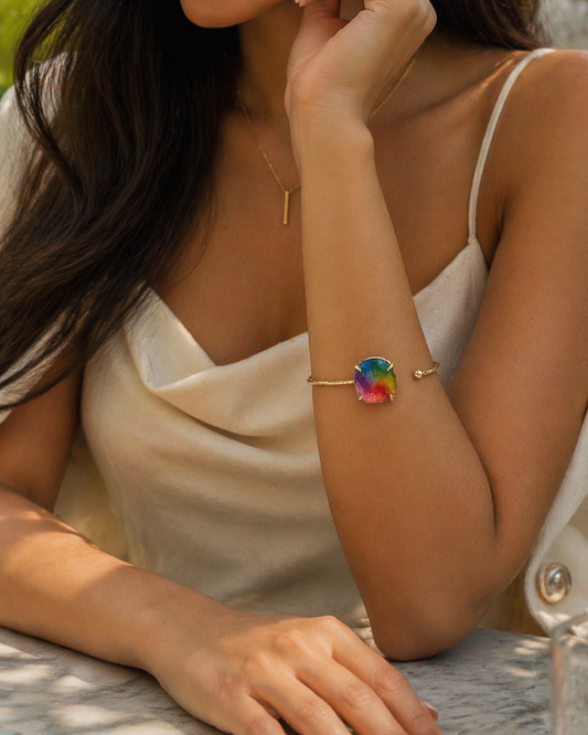 Rainbow Open Cuff