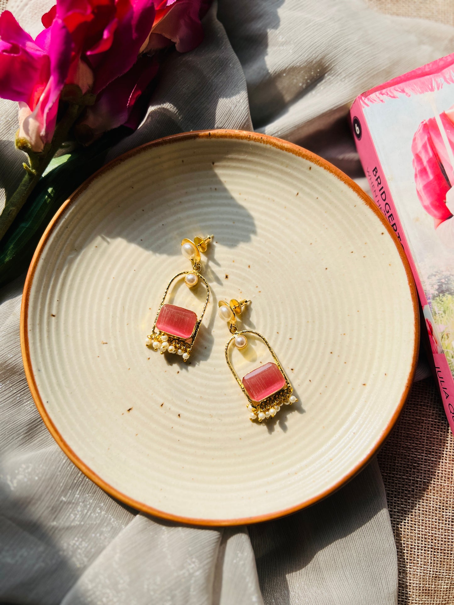 Twinkle Pearl Dangle Earrings