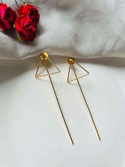 Triangle Pendulum Earrings - Earrings