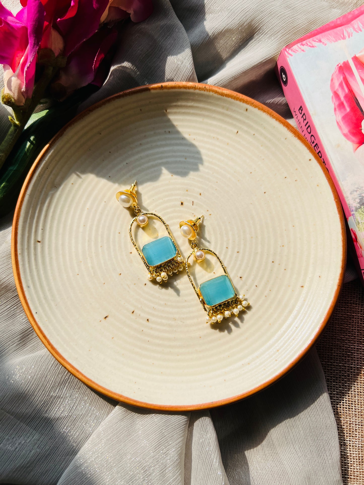 Twinkle Pearl Dangle Earrings