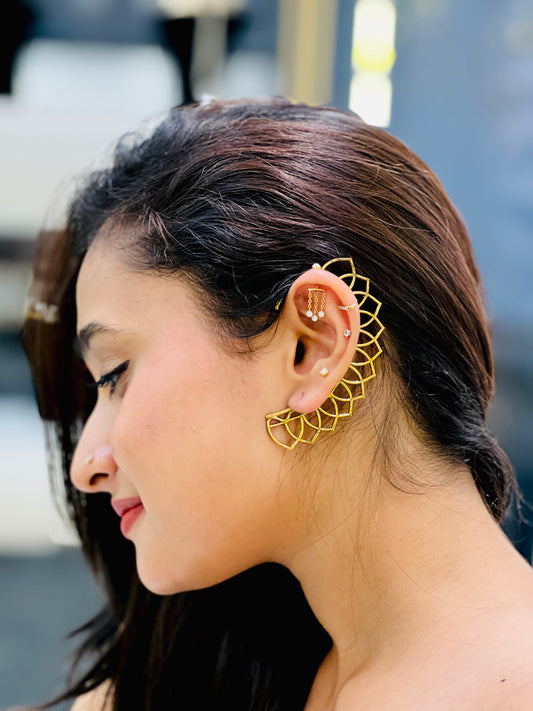 Petal Arc Ear Cuffs