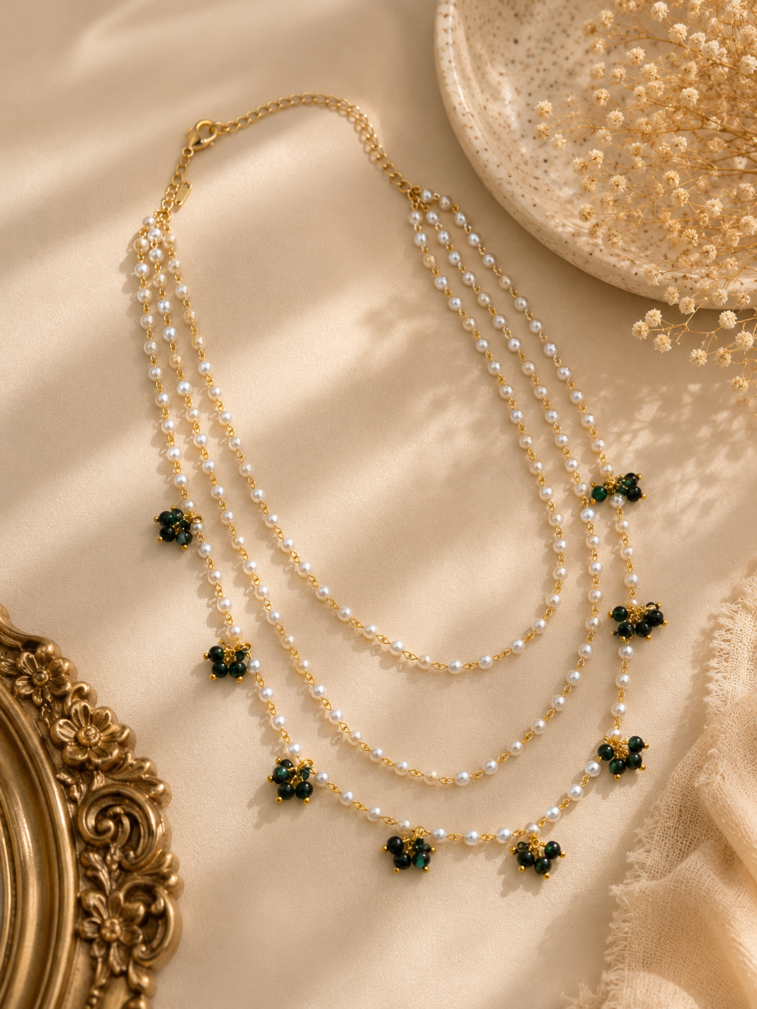 Trinity Pearl Necklace
