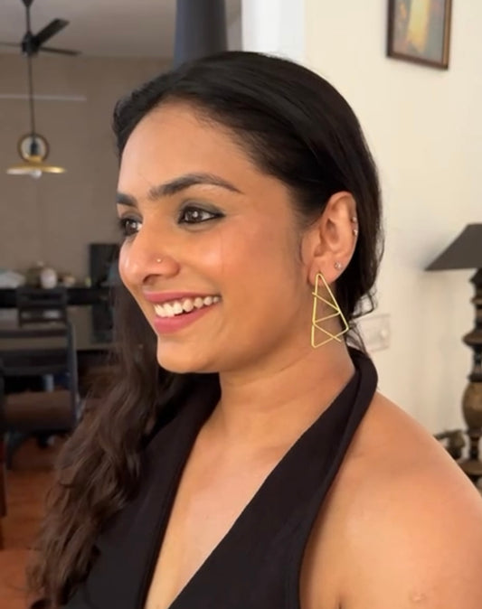 ZIG-ZAG Traingle Earring - Earrings
