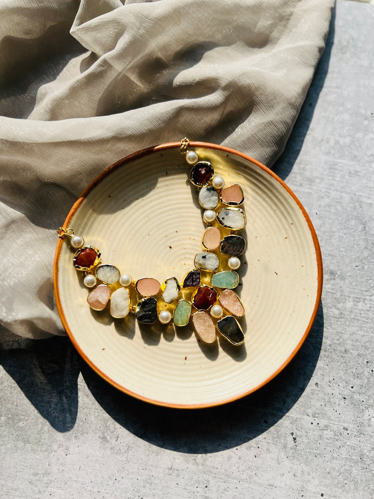 Aaranya Luxe Stone Necklace