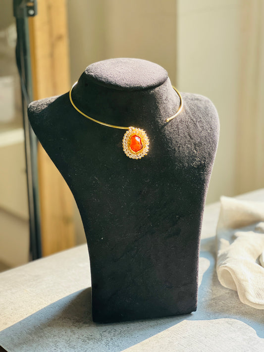 Sun Ember Stone Choker