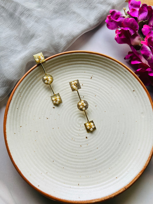 Orbit Pearl Earrings