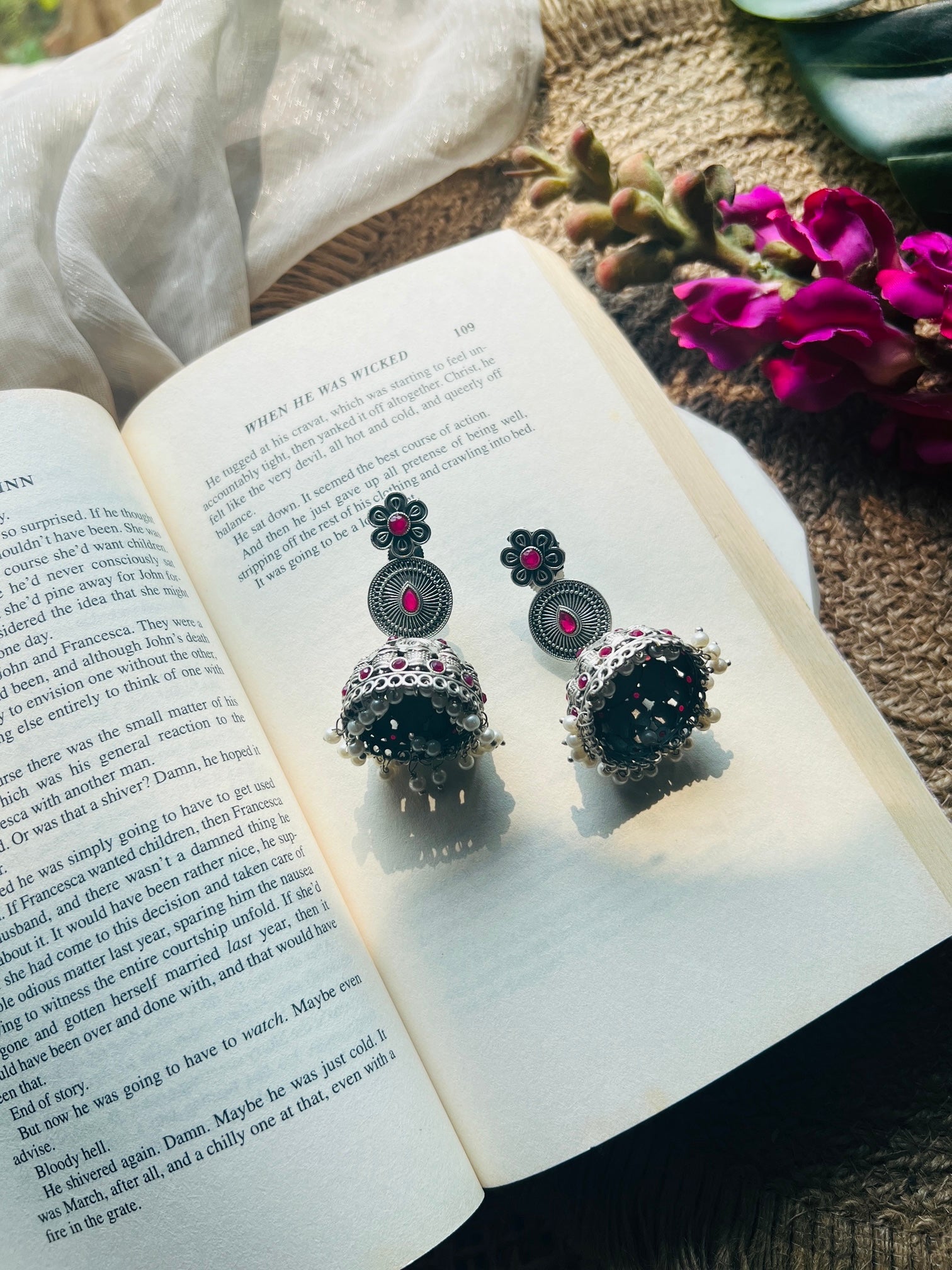 Trilaya Jhumka - Earrings