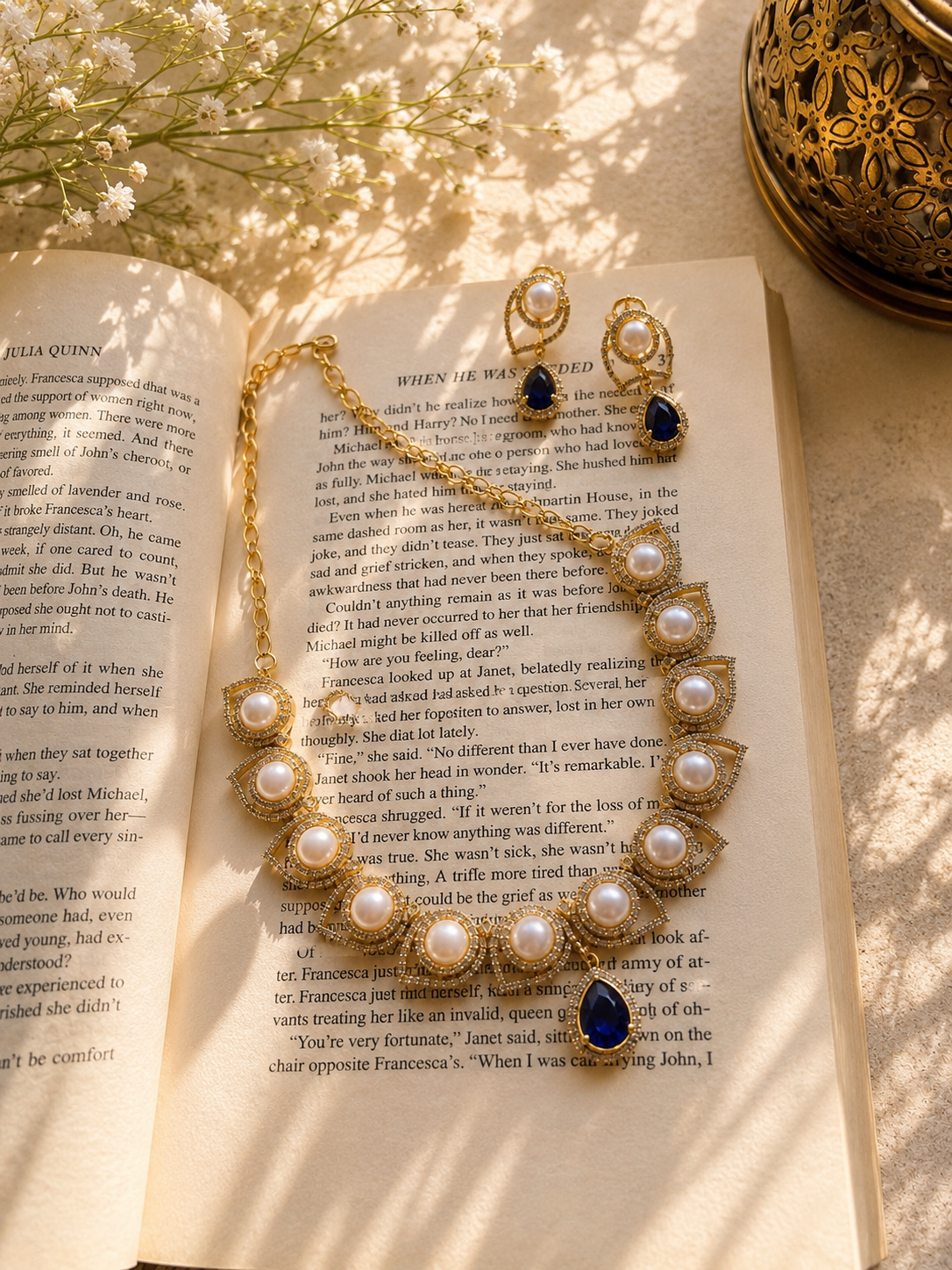 Samaira Pearl Necklace Set
