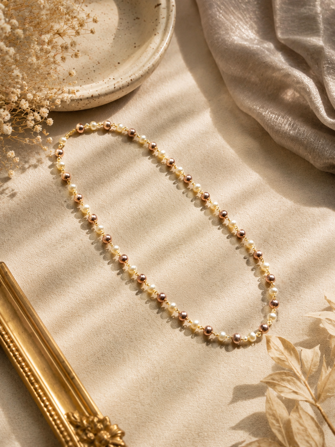 Rose Pearl Necklace