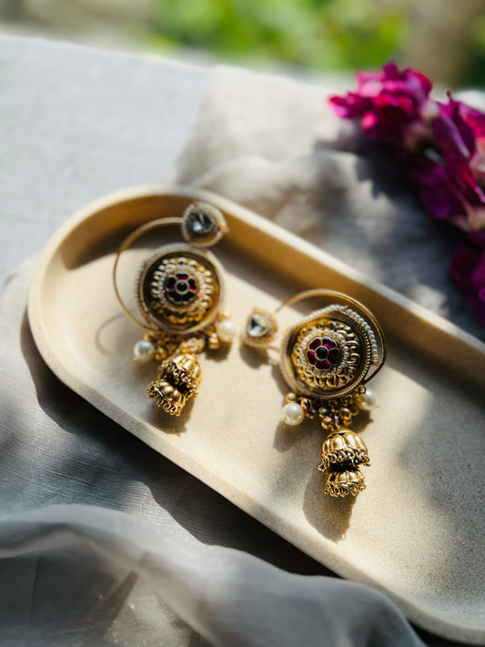 Meher Pearl Chand Earrings