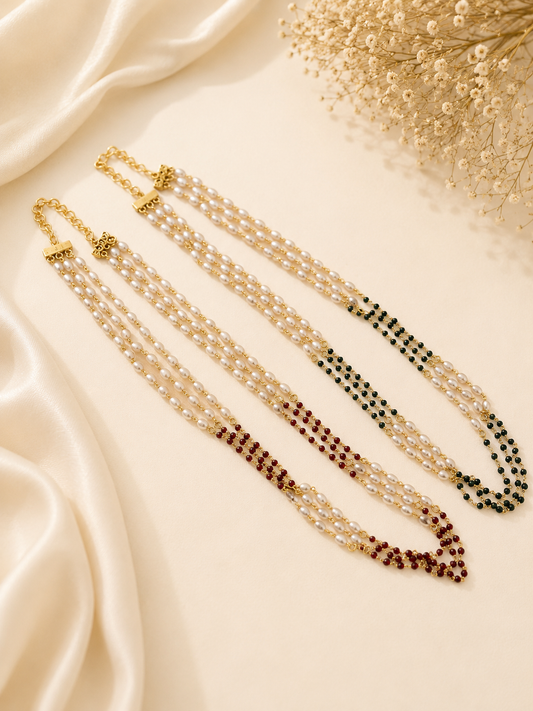Pearl Elegance Duo Neckpiece