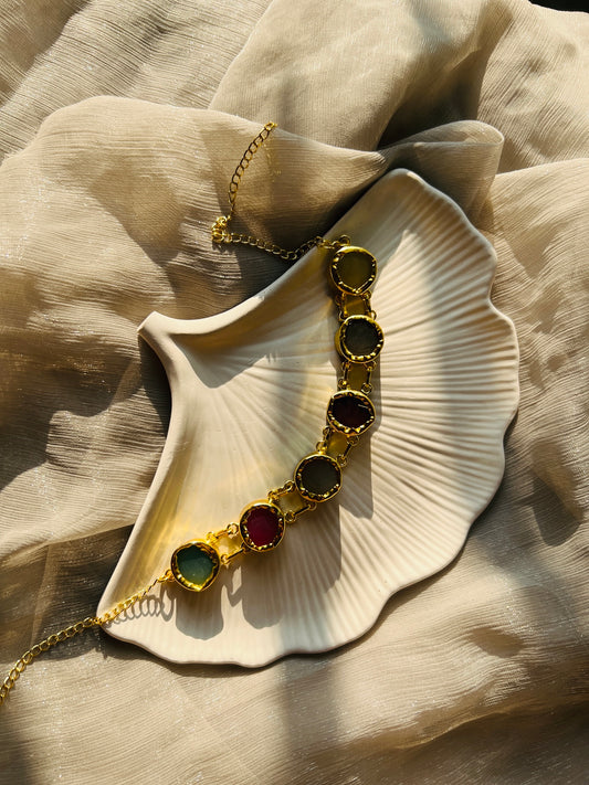 Golden Blossom Choker - Neckpiece